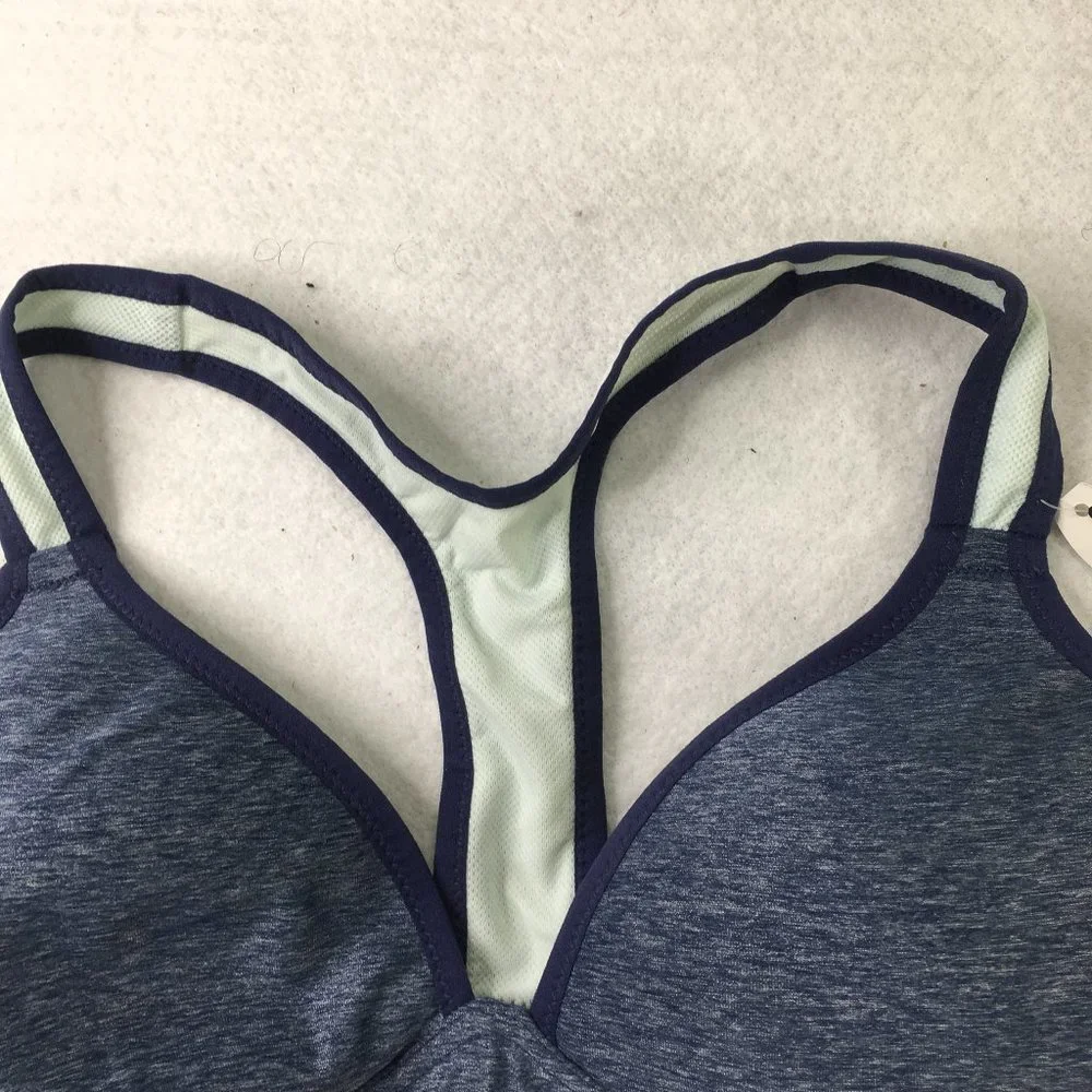 Adore Me Bra Womens 32C Blue Sports Bra Lightweight Gym Workout Yoga Casual